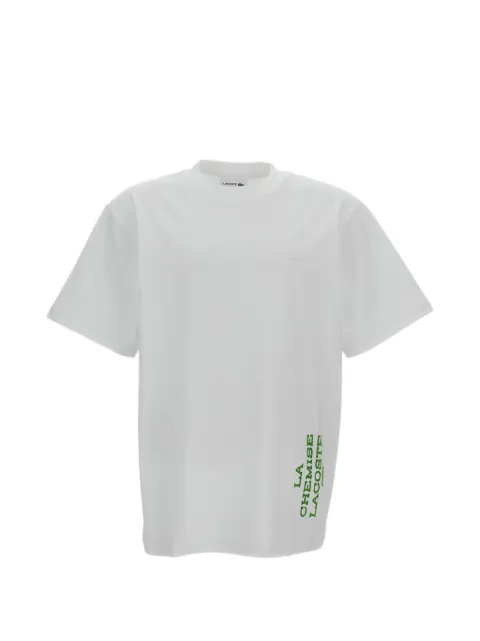 Lacoste graphic-print cotton T-shirt