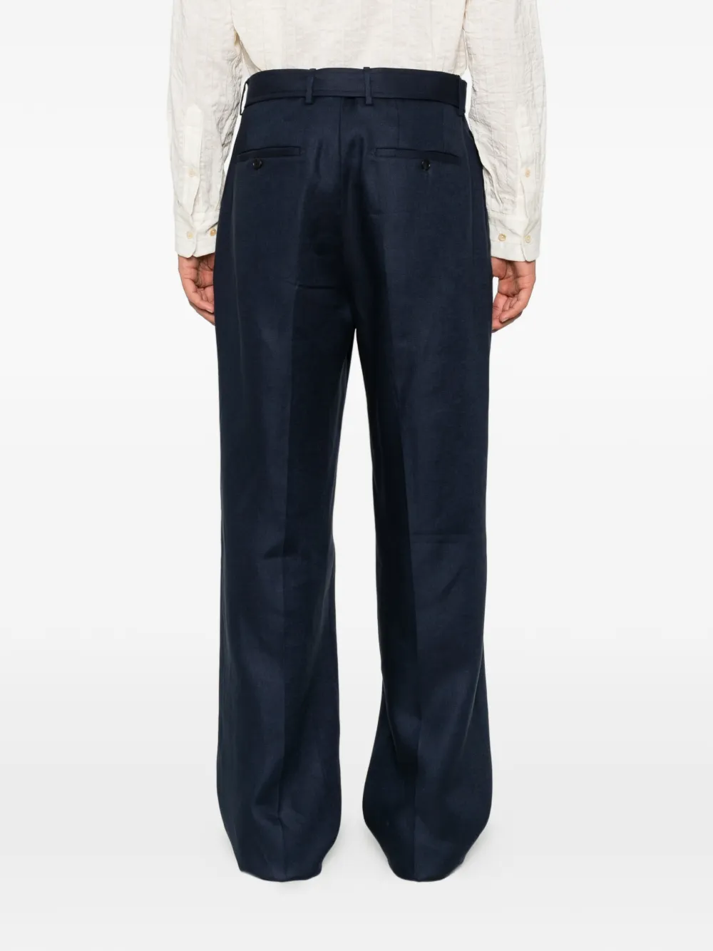 Tagliatore Straight plooibroek Blauw