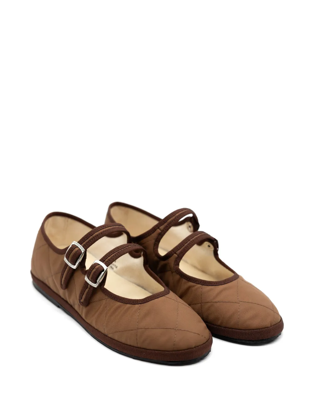 Gondolina Acqua Alta gewatteerde ballerina's Bruin