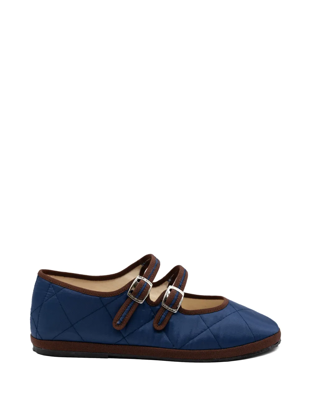 Gondolina Acqua Alta quilted ballet flats - Blu