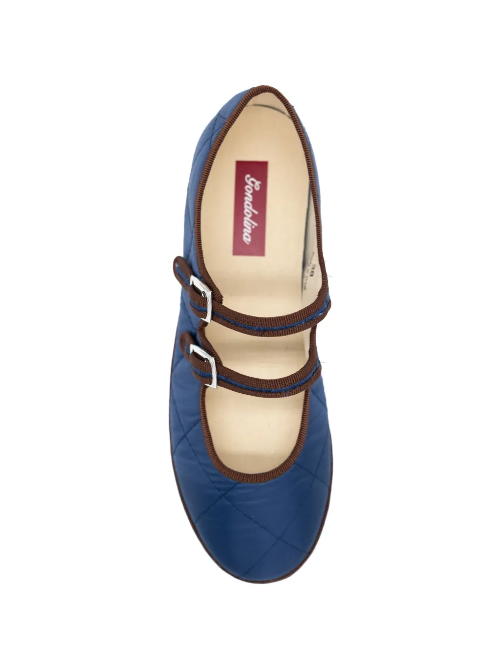 Gondolina Acqua Alta gewatteerde ballerina's Blauw