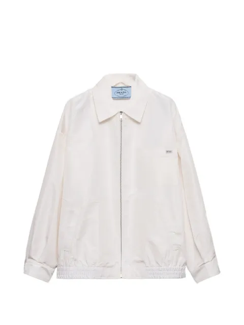 Prada silk faille blouson jacket