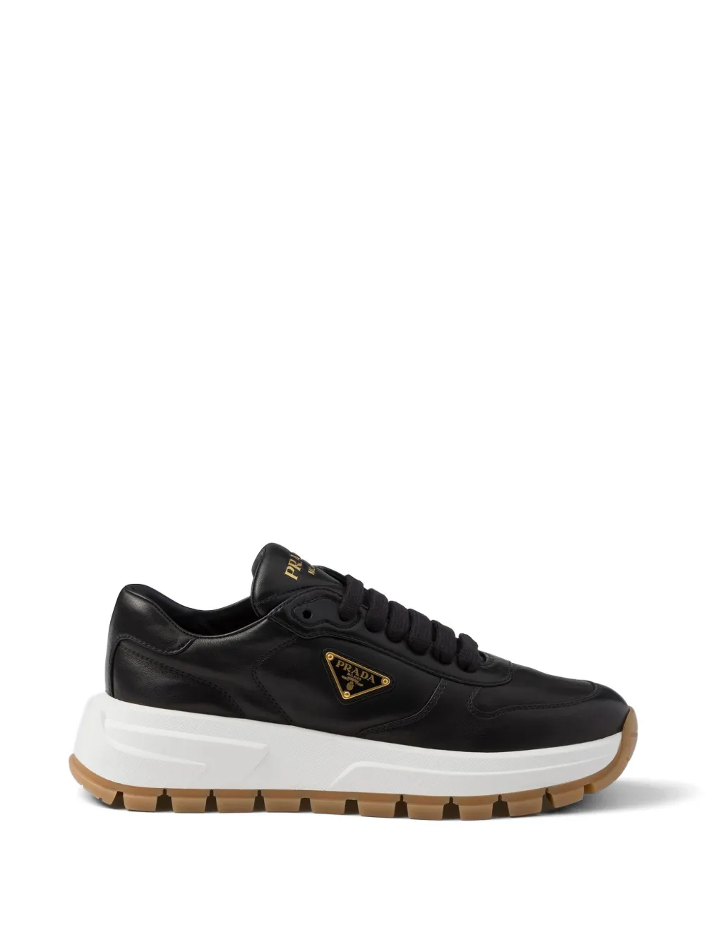 Prada Prax 01 leather sneakers - Black