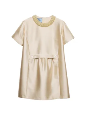 knee length dresses for ladies Prada Metallic Silver Logo Bow Espadrille 36.5  THE CLOSET