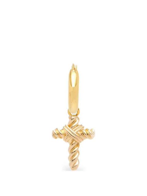 YOJ Spiro cross-pendant earring