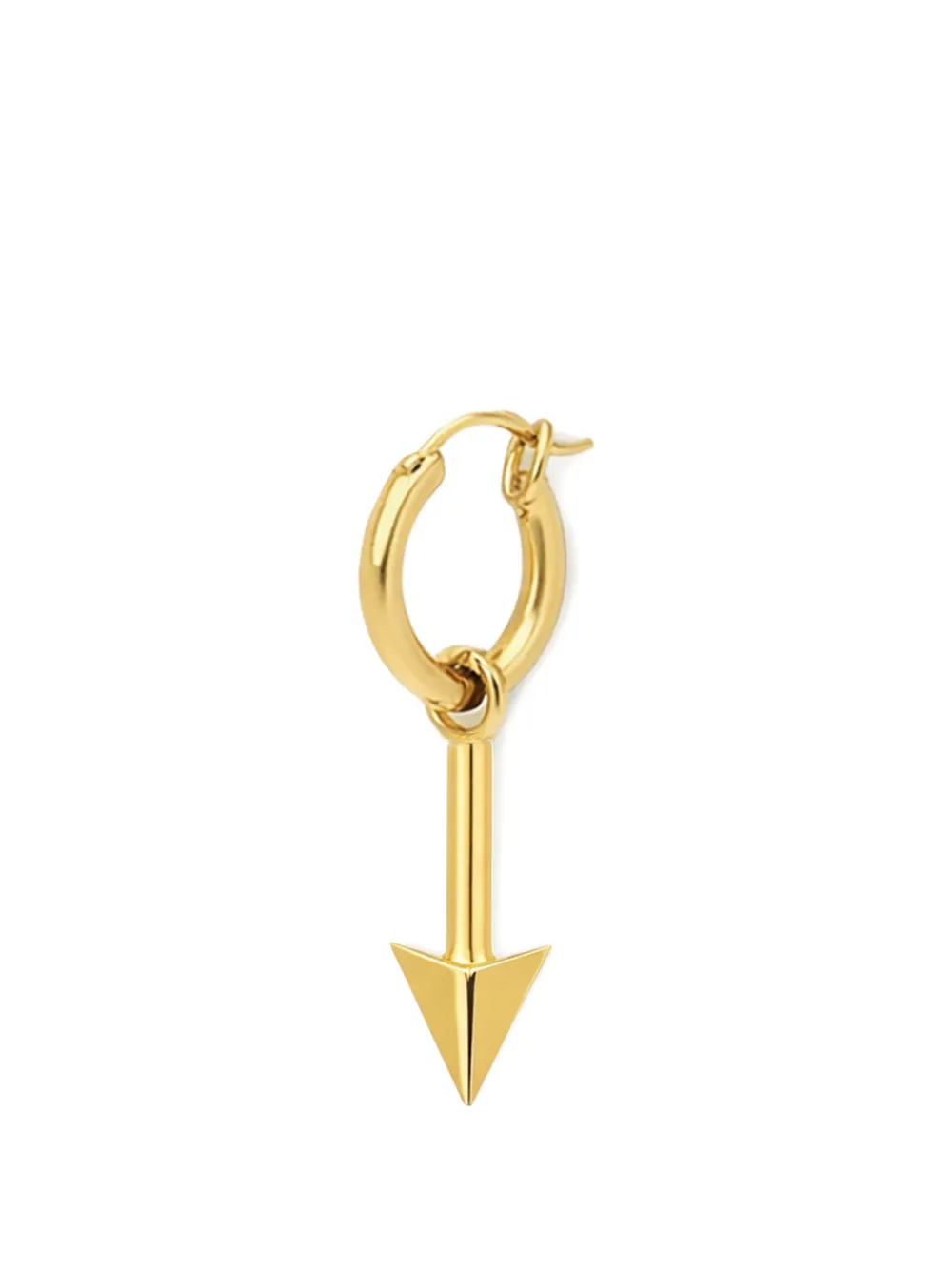 YOJ arrow-charm hoop earring - Oro