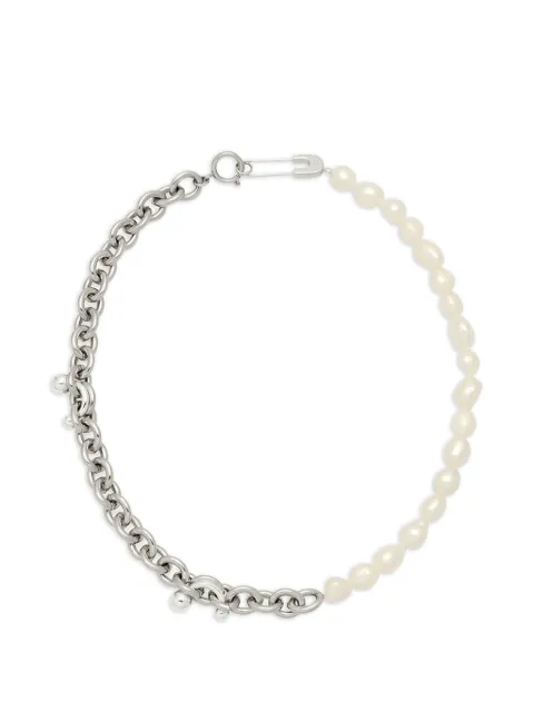 YOJ Link safety-pin necklace
