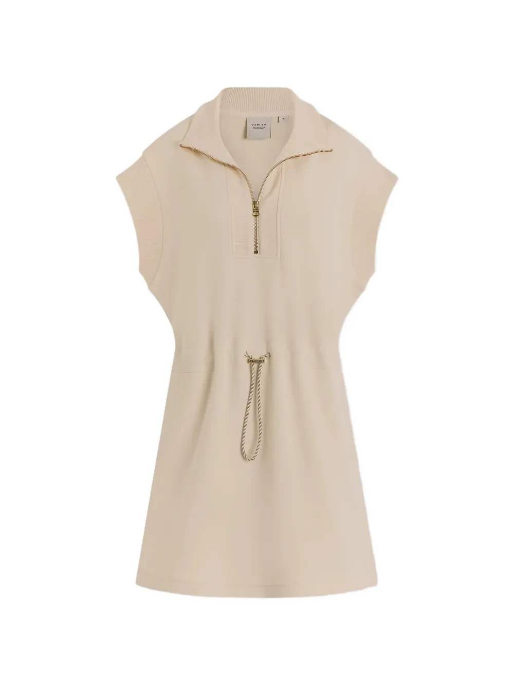 Varley Avaya half-zip mini dress - Toni neutri