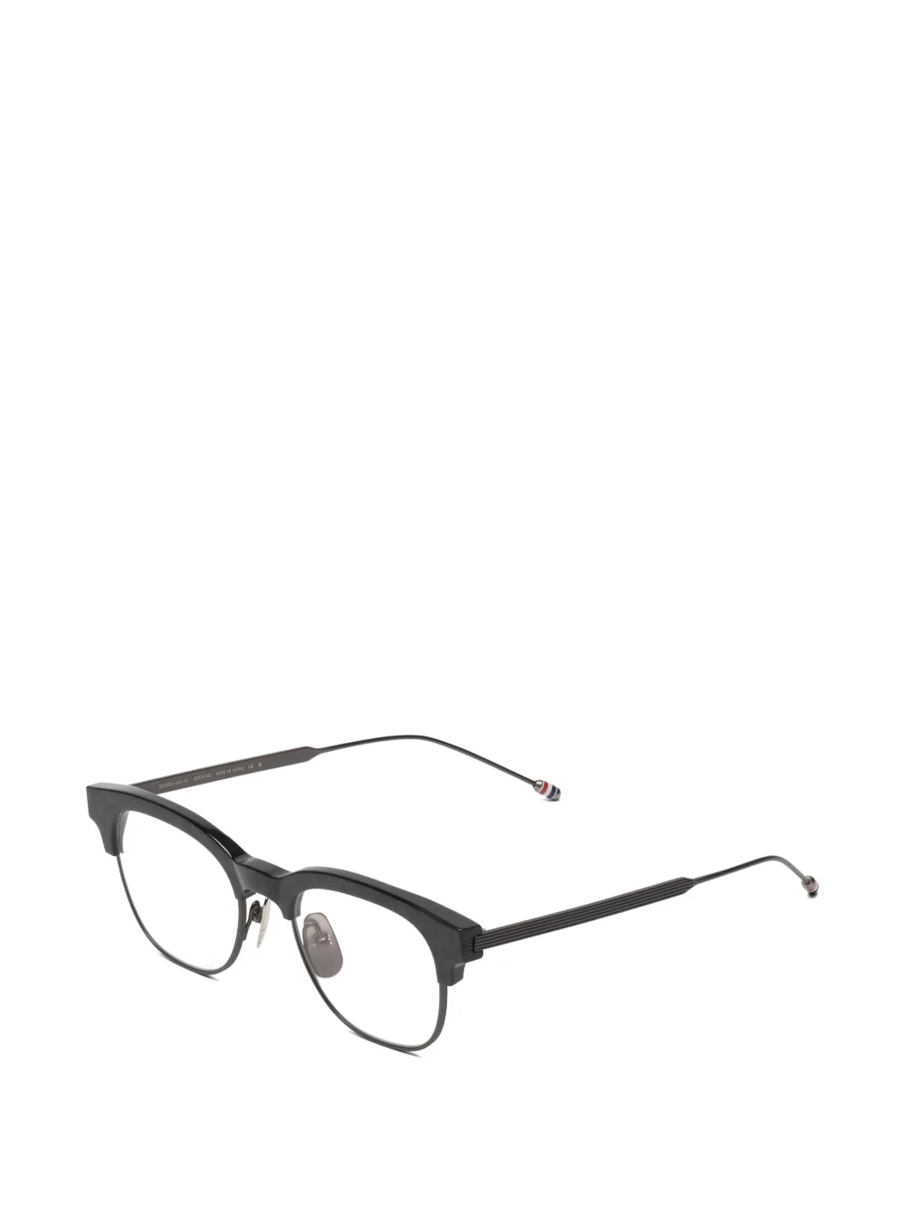 Thom Browne Eyewear Bril met ovaal montuur Zwart