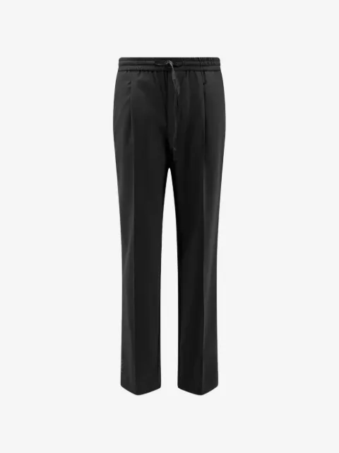AMARANTO  drawstring elasticated-waist trousers