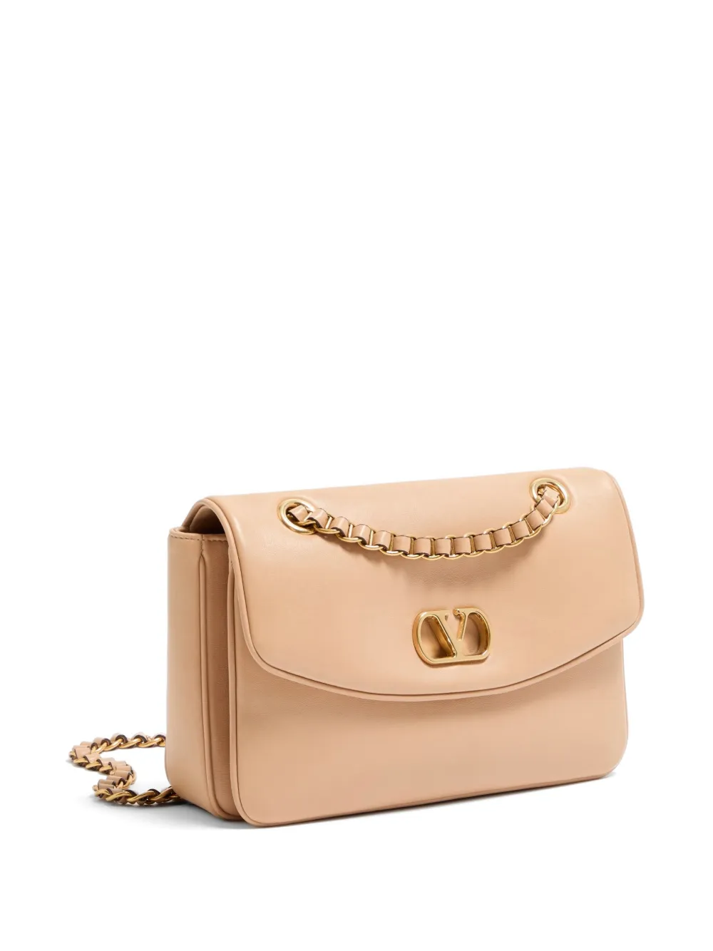 Valentino Garavani Djuna medium tas met kettinghengsel van nappaleer Roze