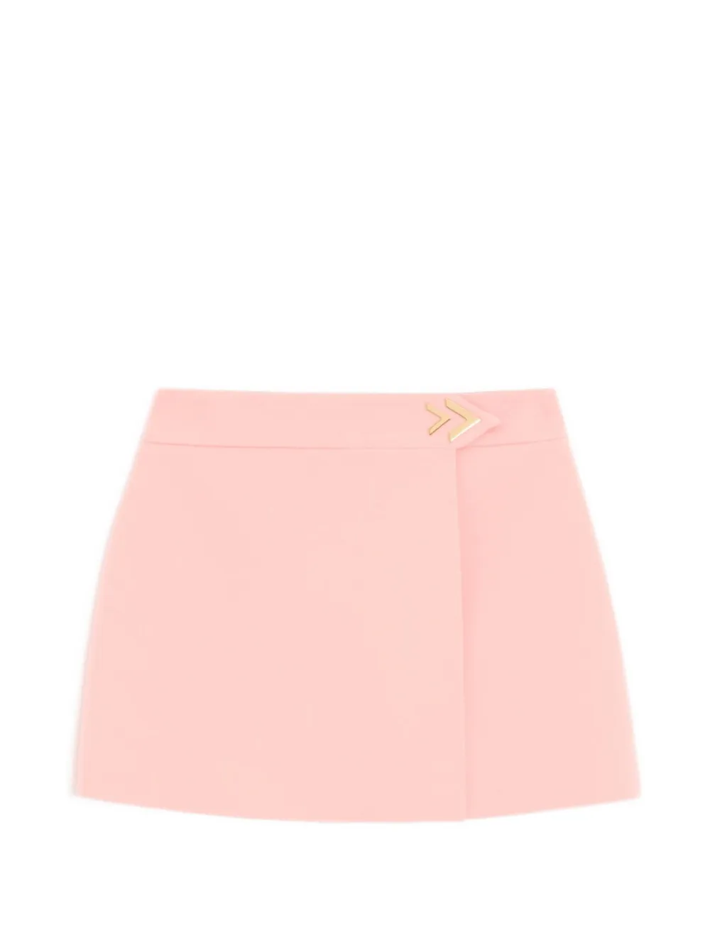 Valentino Garavani mini skirt in wool crepe - Rosa