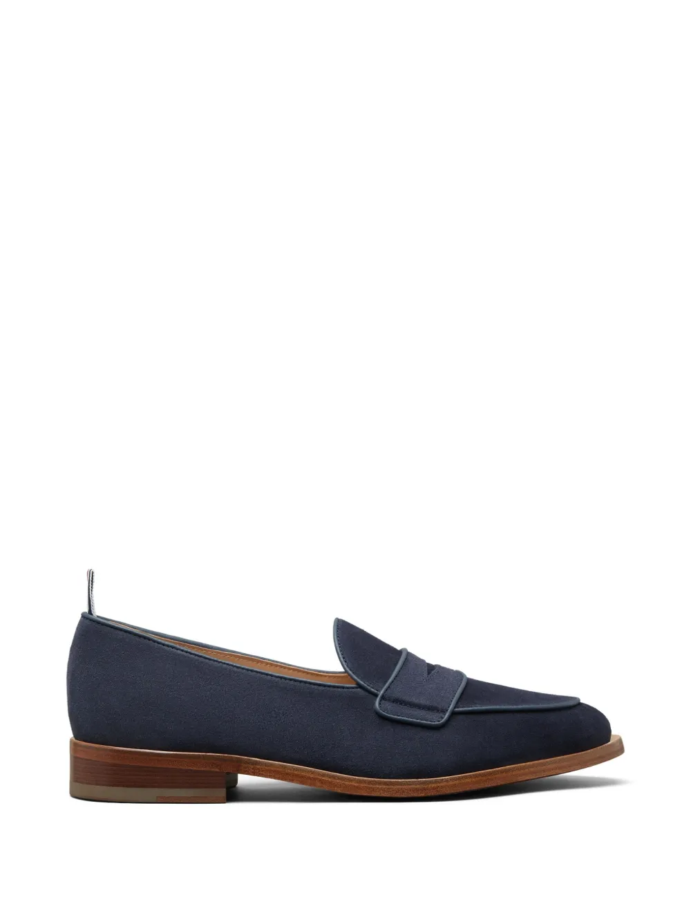 Thom Browne Suède penny loafers met leren zolen Blauw