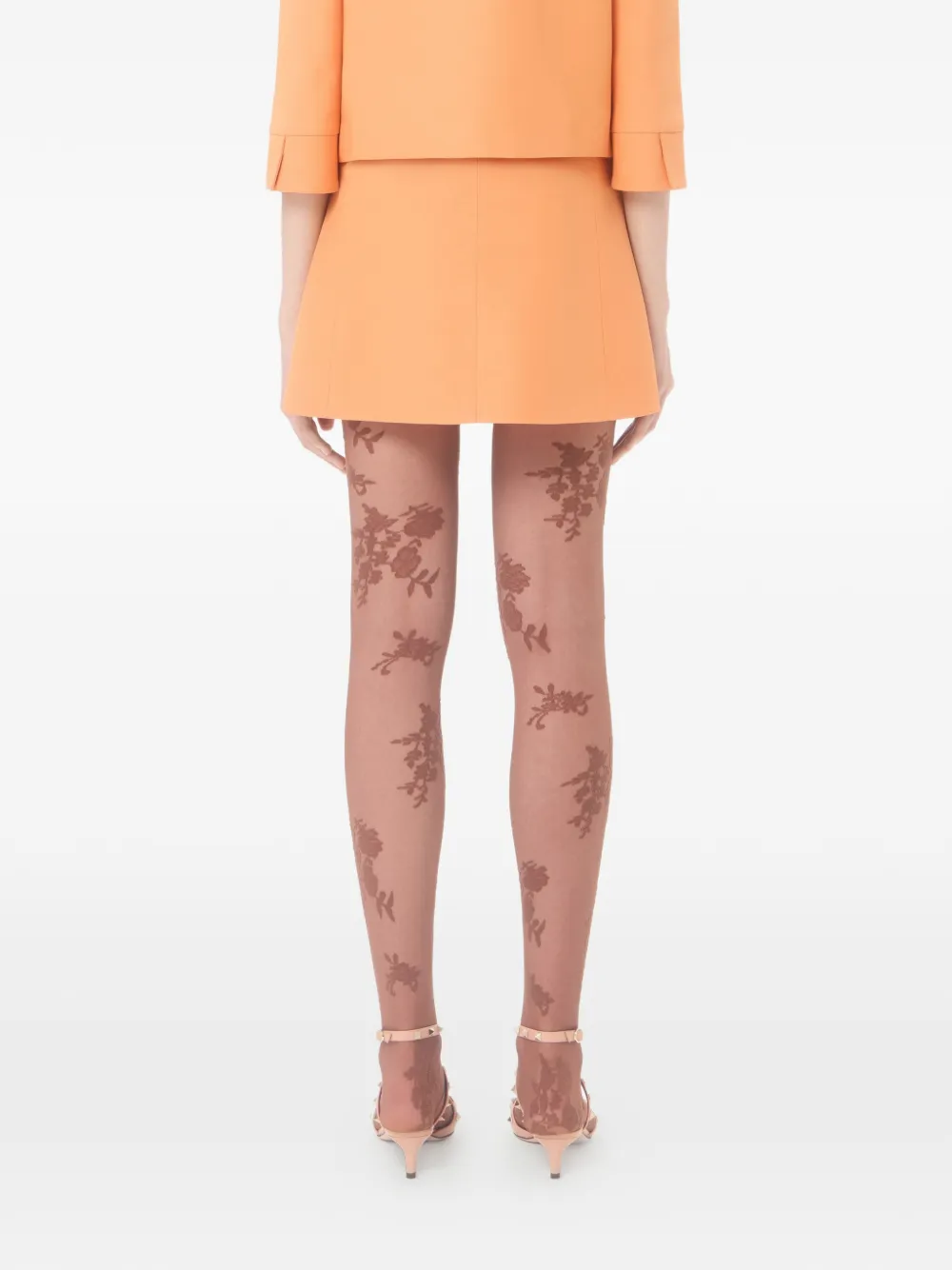 Valentino Garavani Crepe Couture wikkelrok Oranje