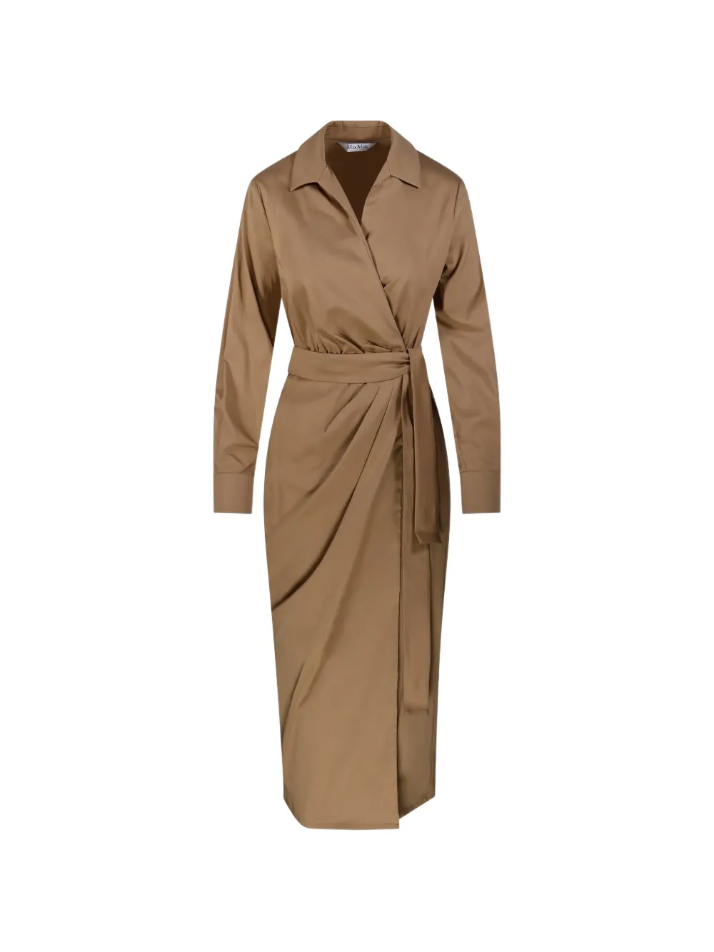 Max Mara belted wrap-style dress - Neutrals
