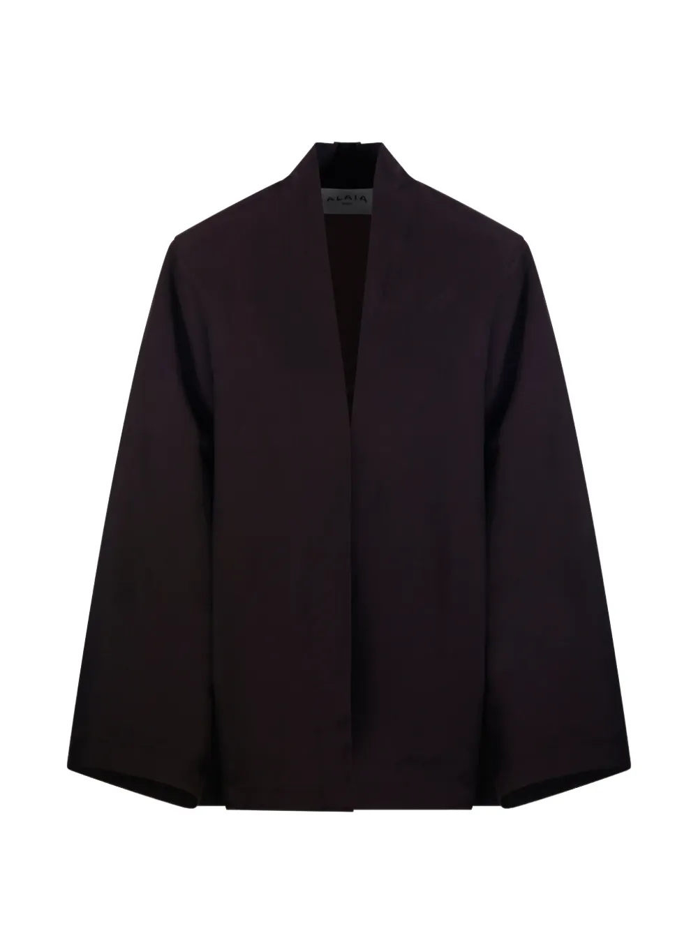Alaïa open-front wide-sleeve Jacket | Brown | FARFETCH