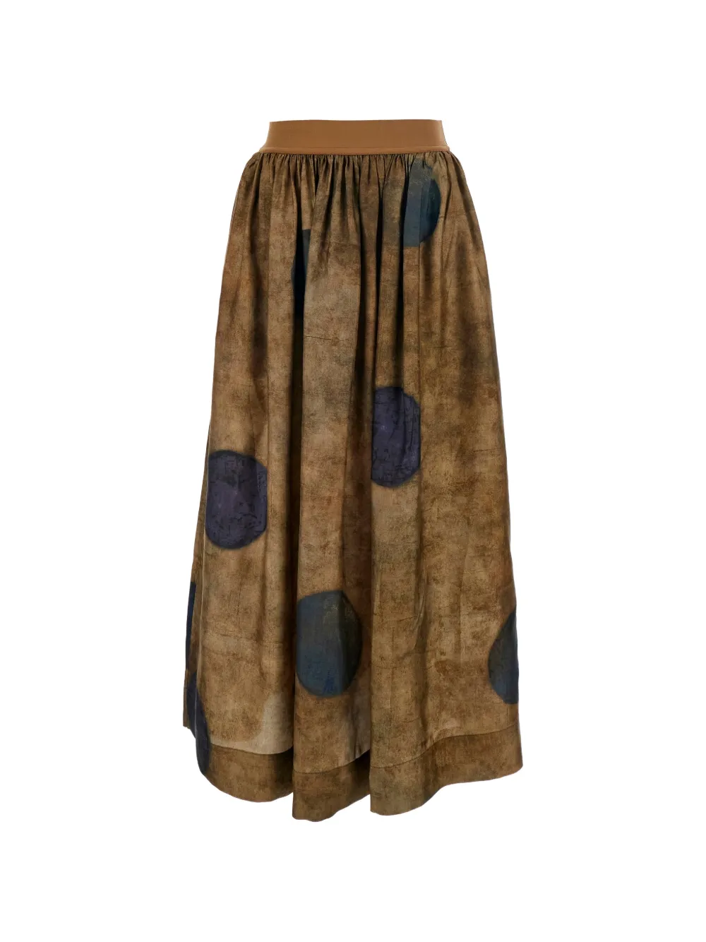 Uma Wang polka-dot pleated midi skirt - Toni neutri