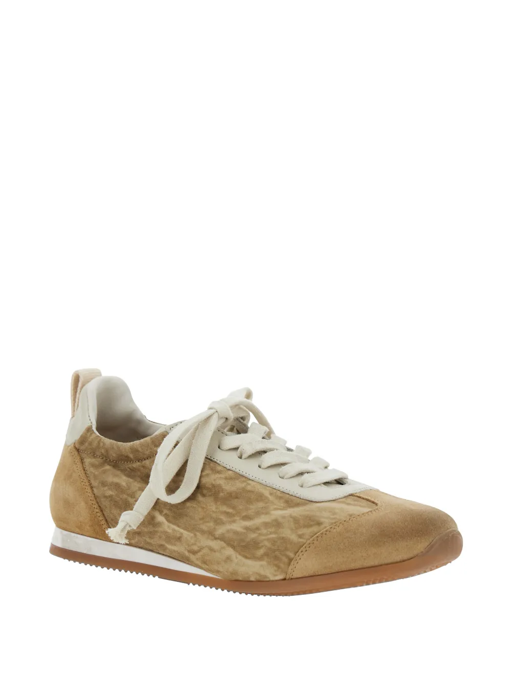 Uma Wang panelled low-top sneakers Beige