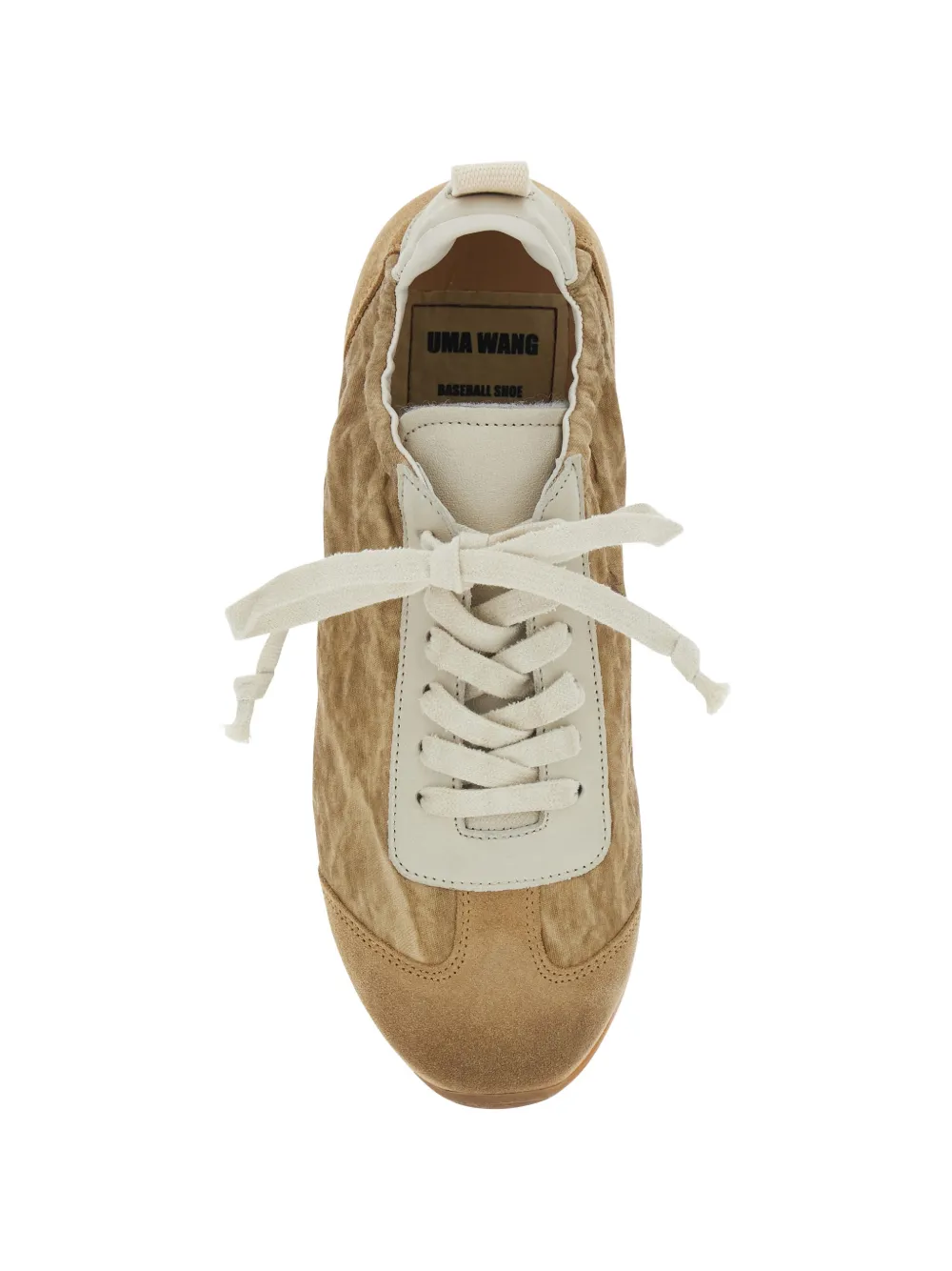 Uma Wang panelled low-top sneakers Beige