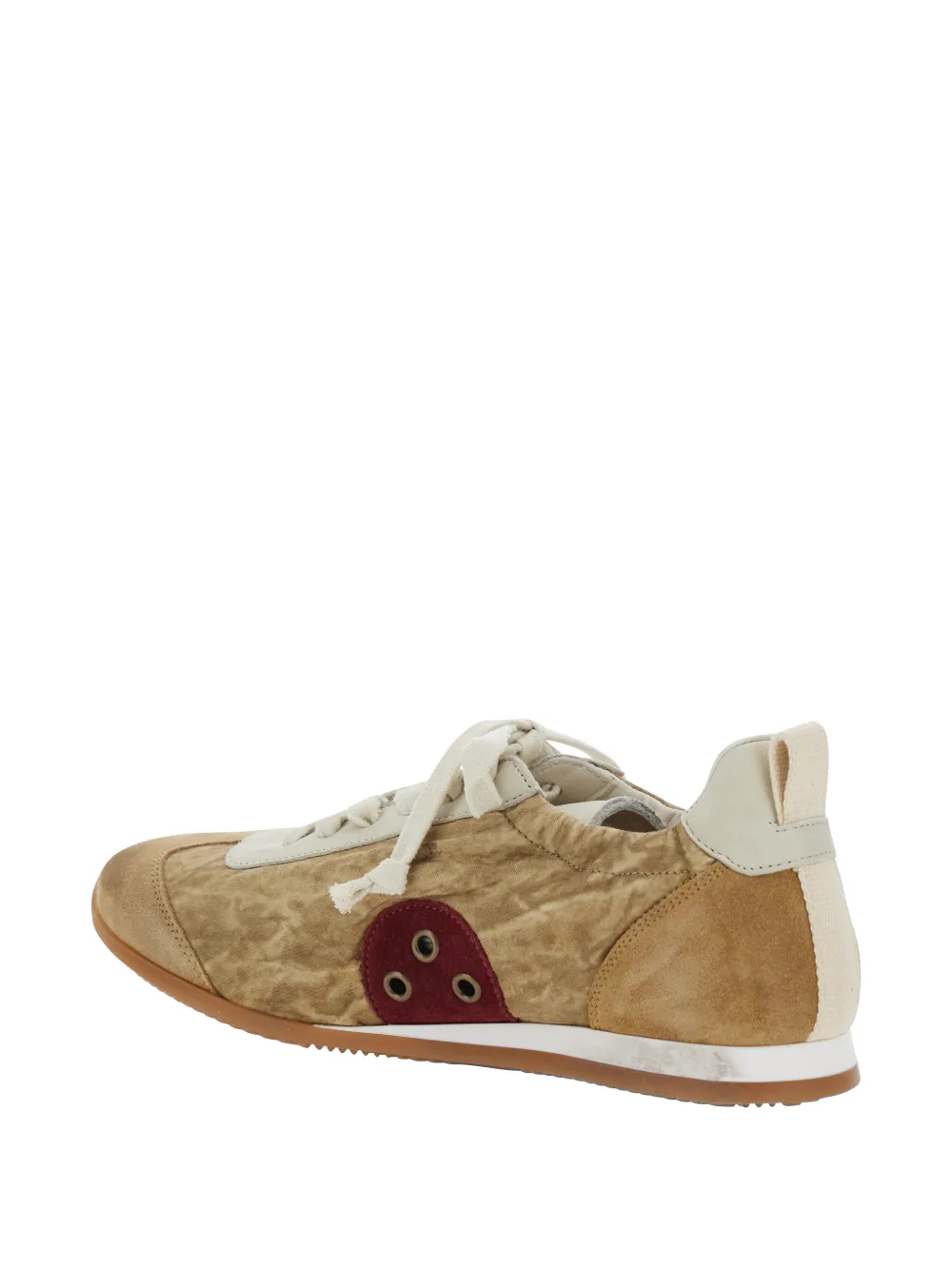 Uma Wang panelled low-top sneakers Beige