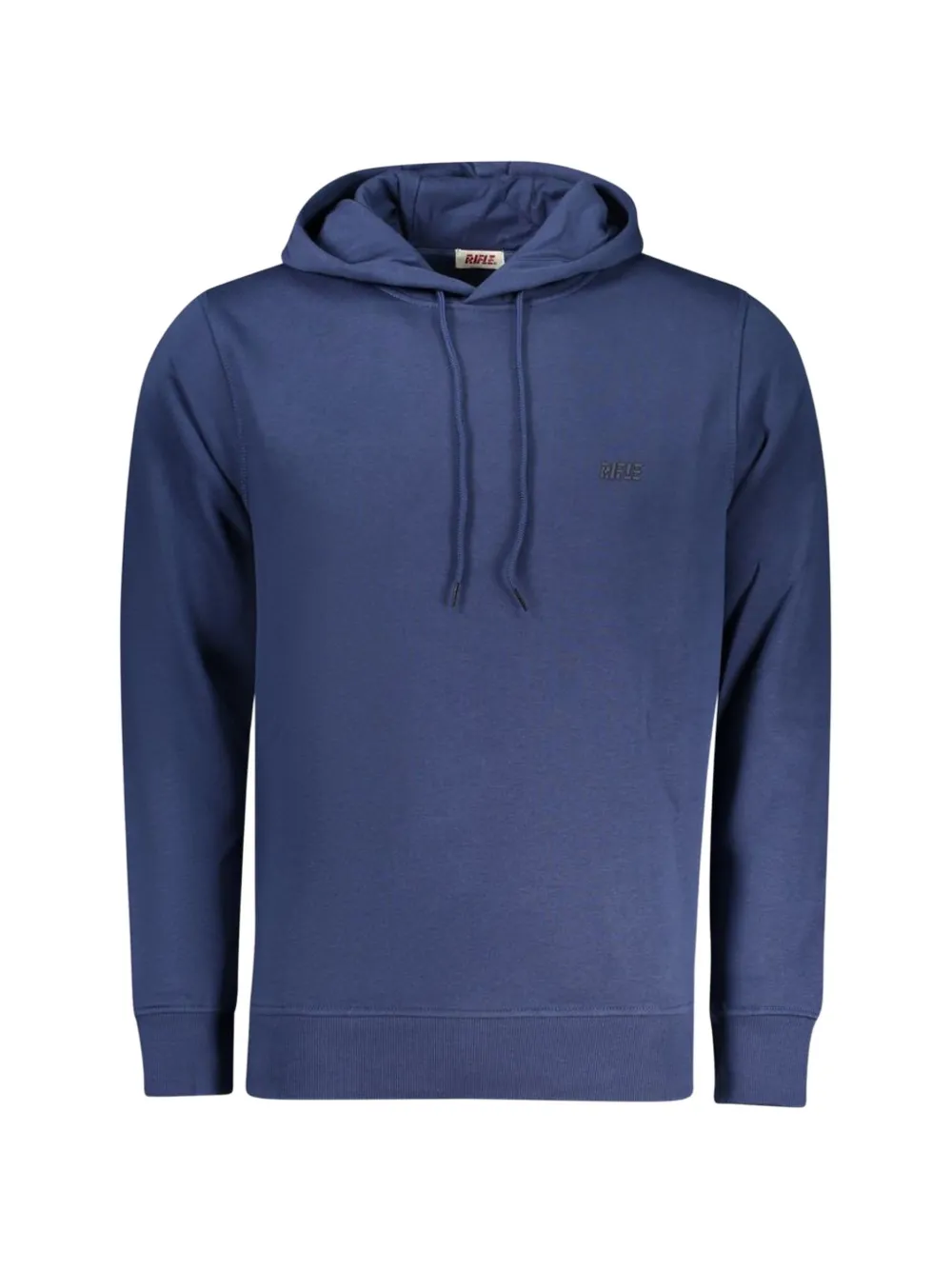 RIFLE logo-embroidered hoodie - Blu