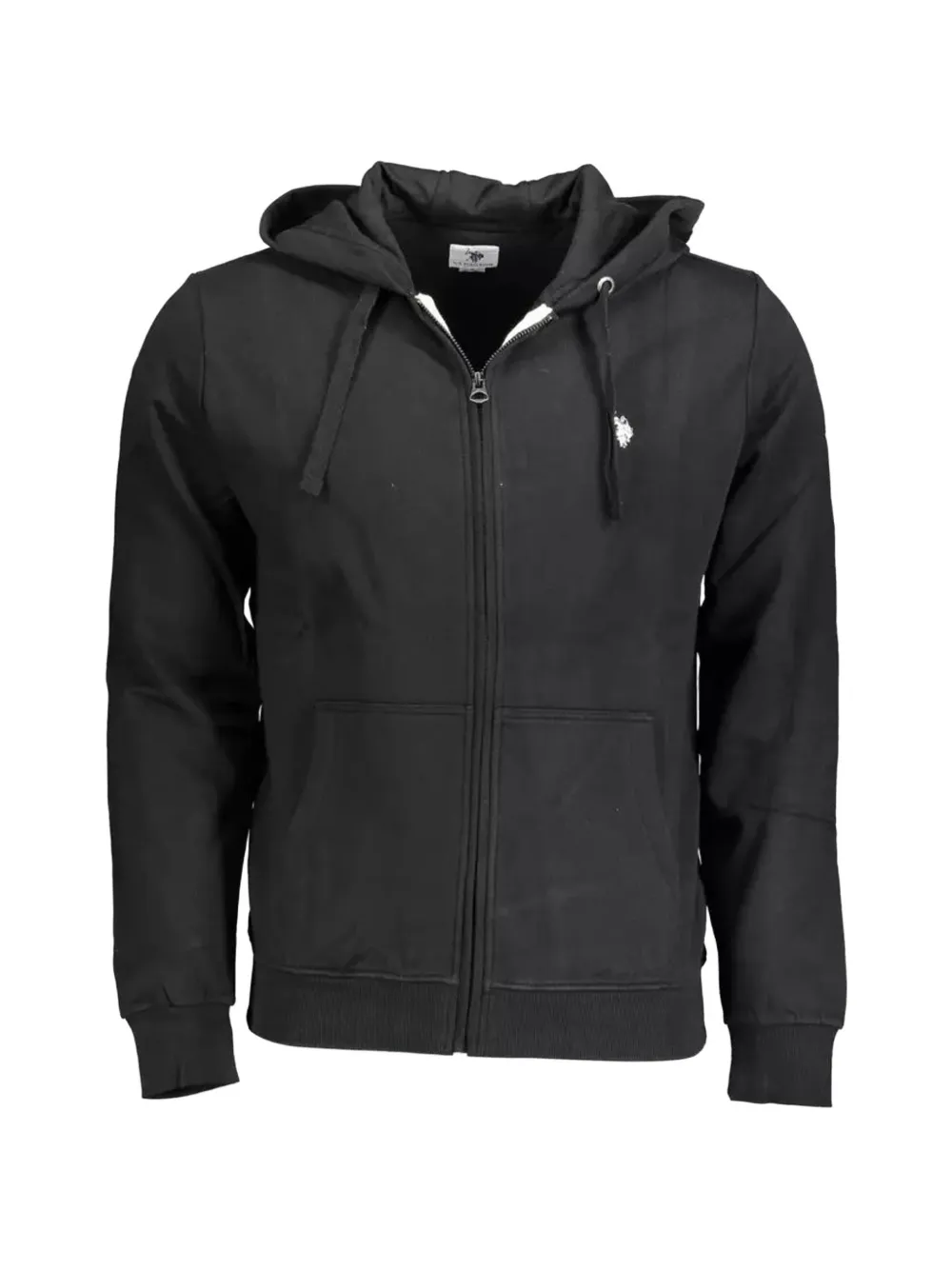 U.S. POLO ASSN. logo-detail zip-up hoodie