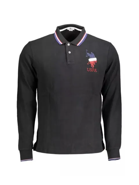 U.S. POLO ASSN. playera tipo polo manga larga con logo bordado