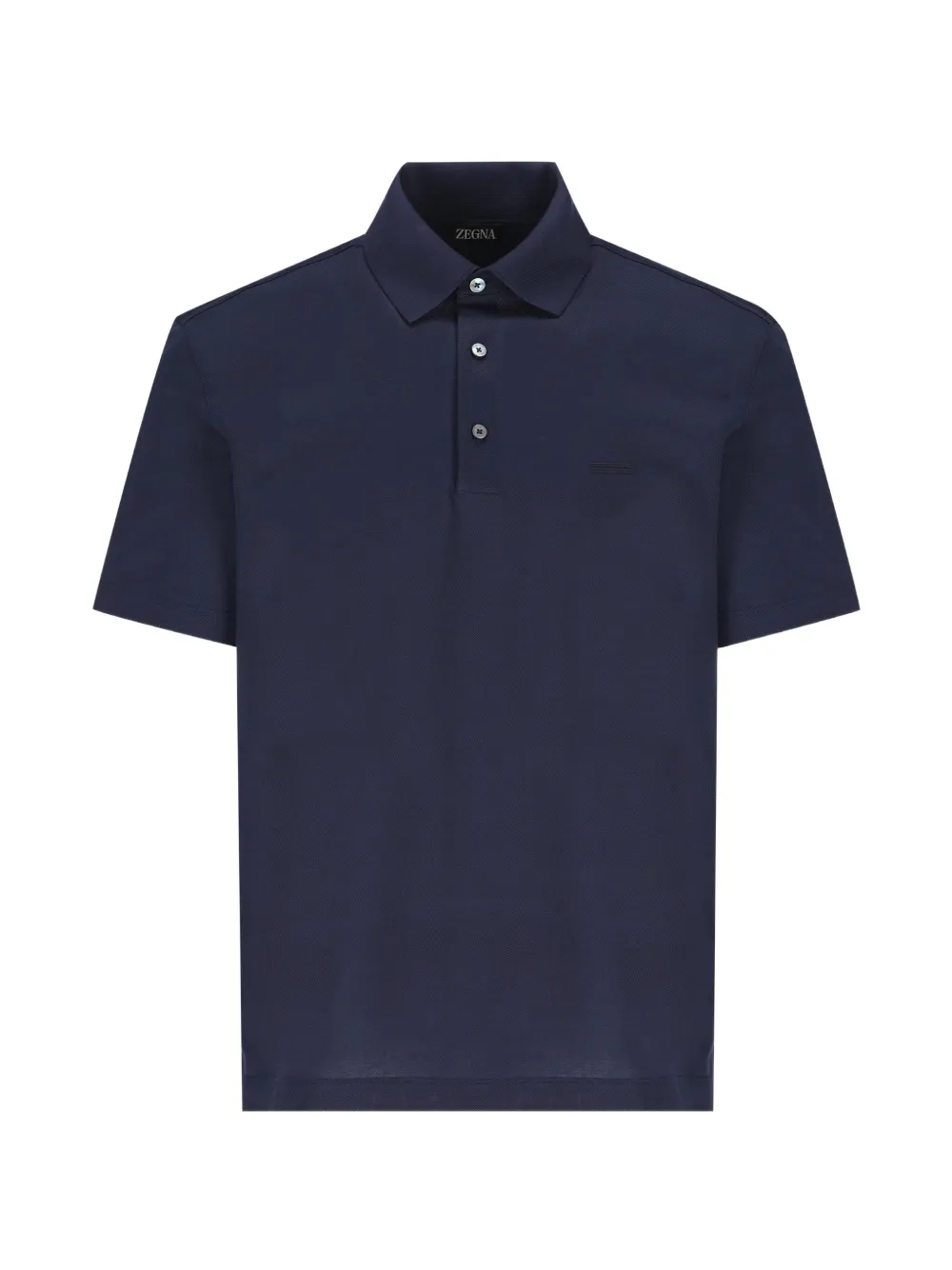 Zegna short-sleeve piqué polo shirt - Blu