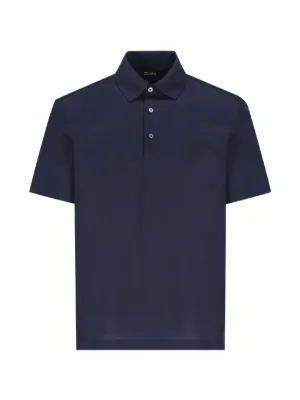 Zegna ショートスリーブ ポロシャツ | ブルー | FARFETCH JP