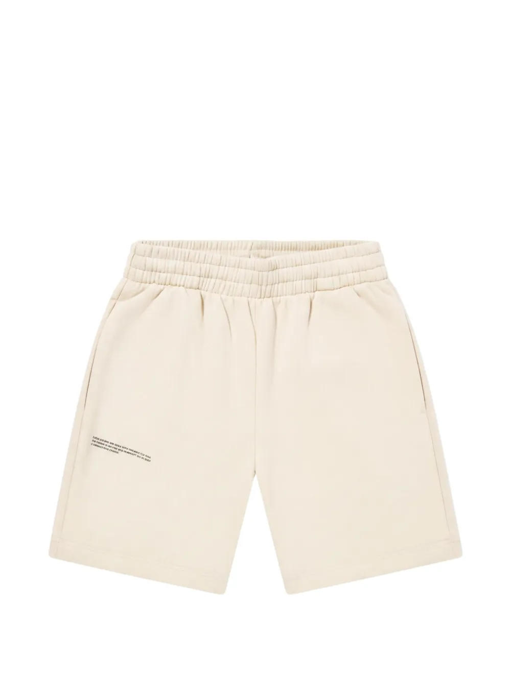 Pangaia Kids logo-print shorts - Toni neutri