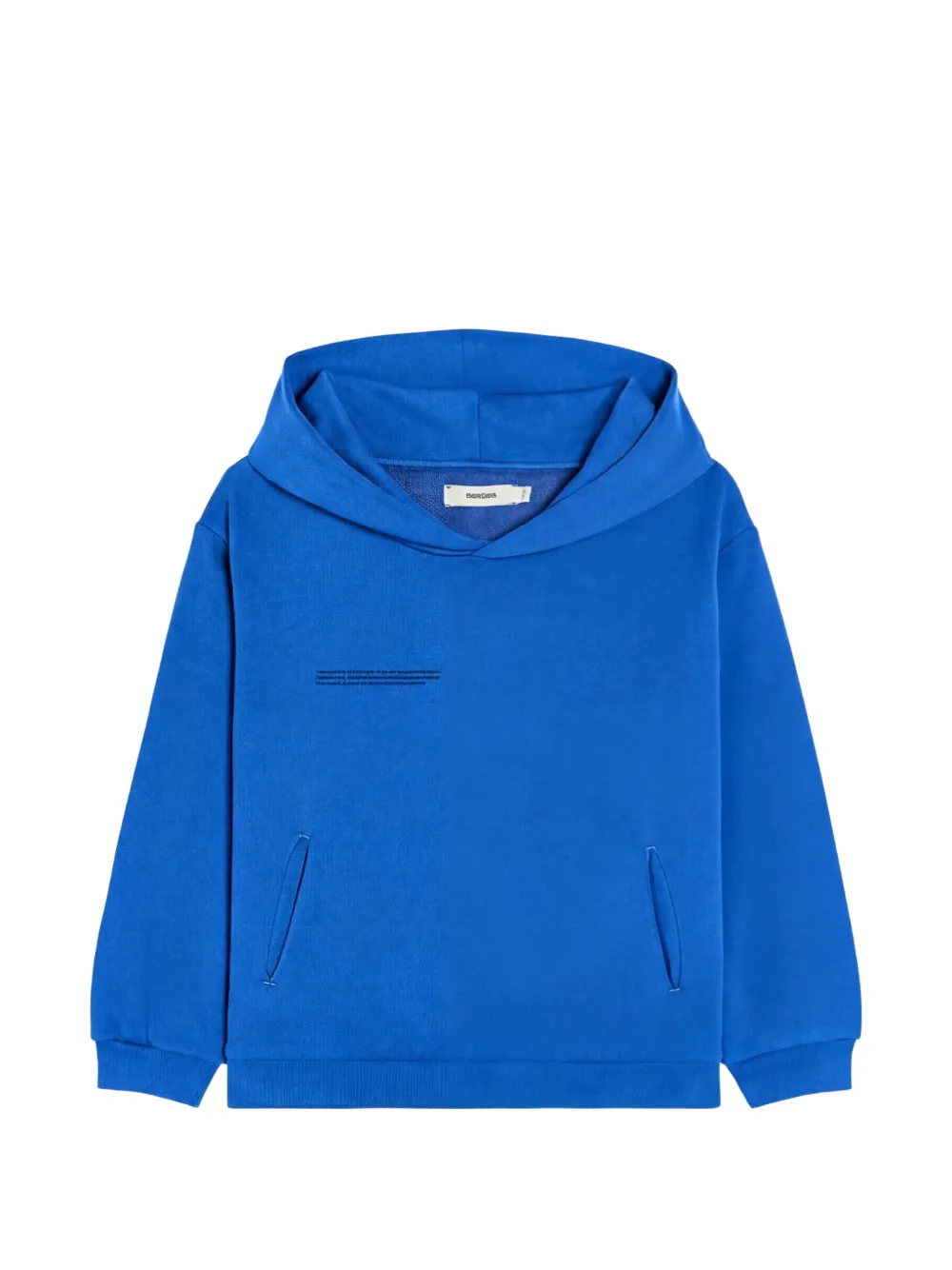 Pangaia Kids logo-print hoodie - Blu