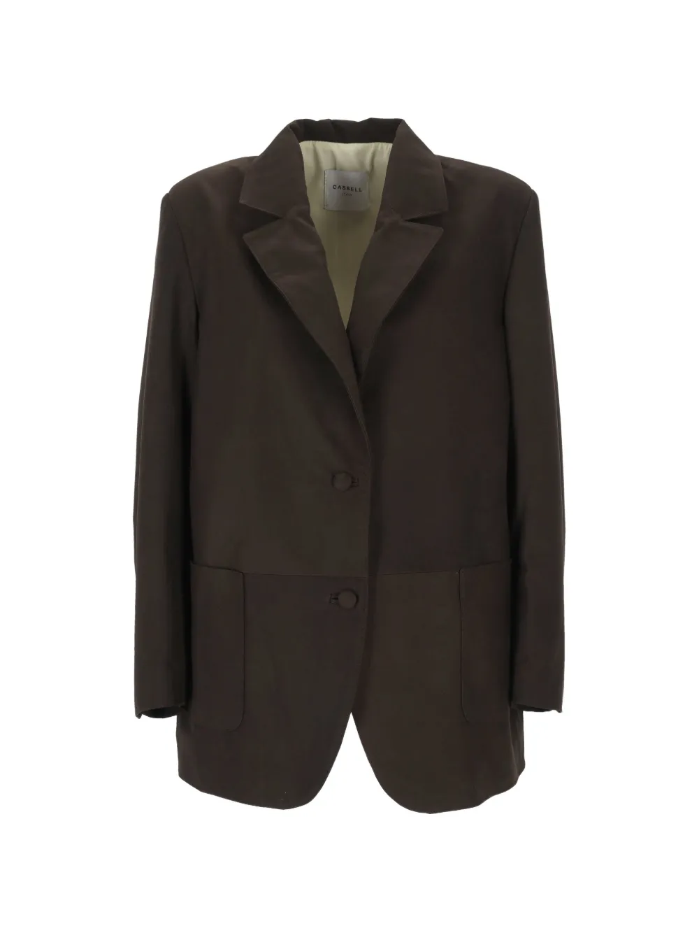 Cassell single-breasted oversized-fit blazer - Marrone