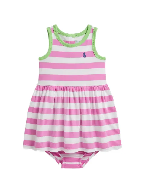 POLO RALPH LAUREN KIDS striped dress and bloomer
