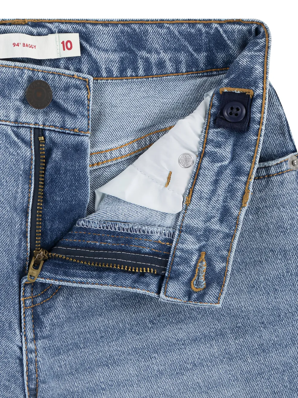 Levi's Kids 94 denim shorts Blauw