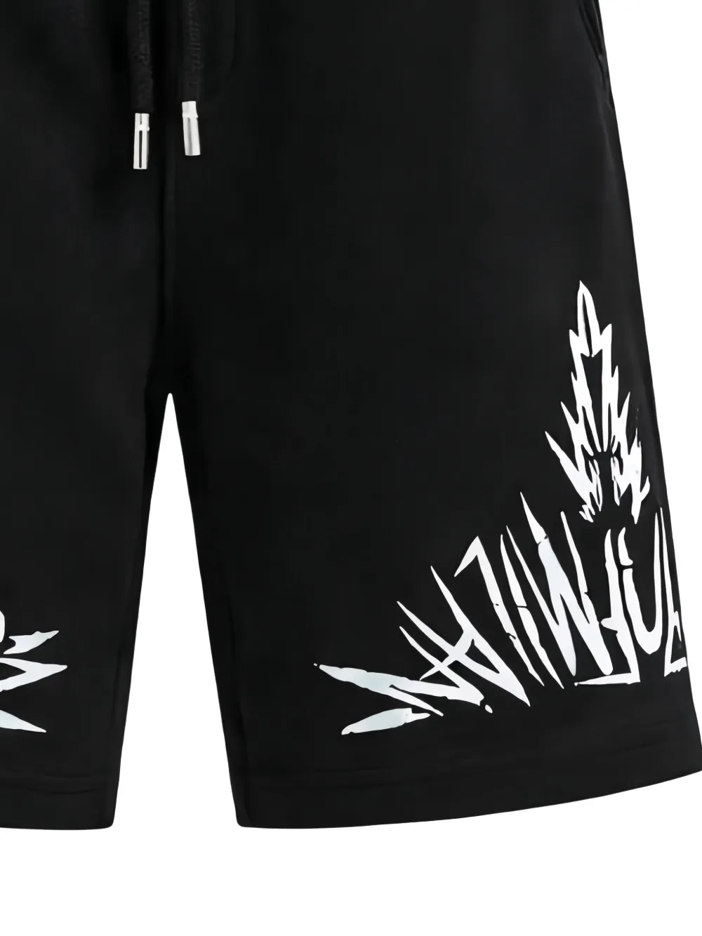 COUNTY OF MILAN KIDS Shorts met logoprint Zwart