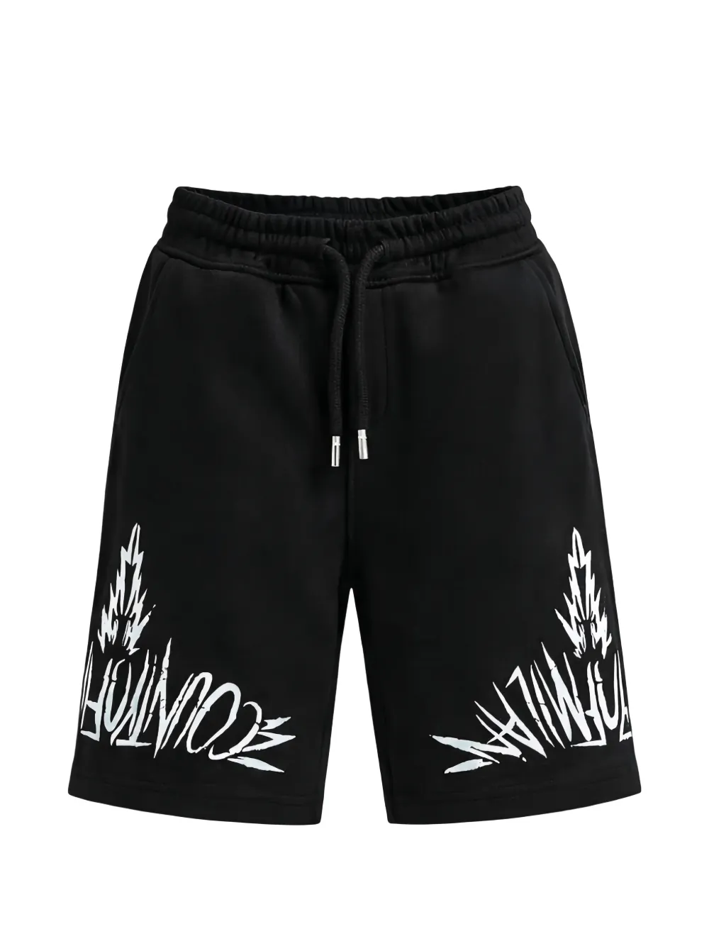 COUNTY OF MILAN KIDS logo-print drawstring-waist shorts - Nero