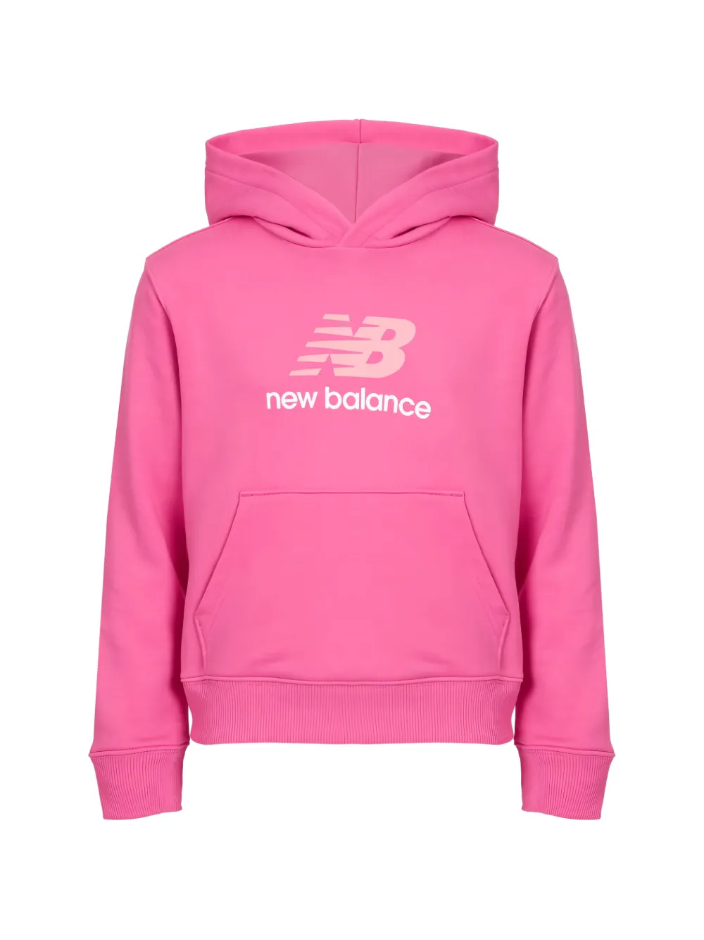New Balance Kids BB logo-print hoodie - Rosa