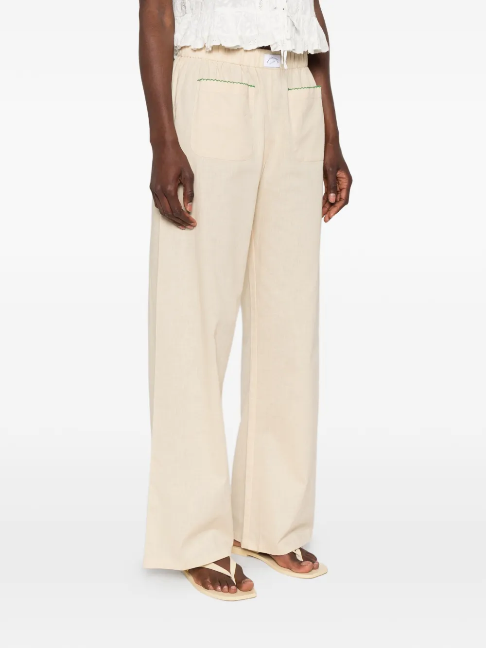  Maison Labiche Pantalones Con Bolsillos De Parche - Neutro 