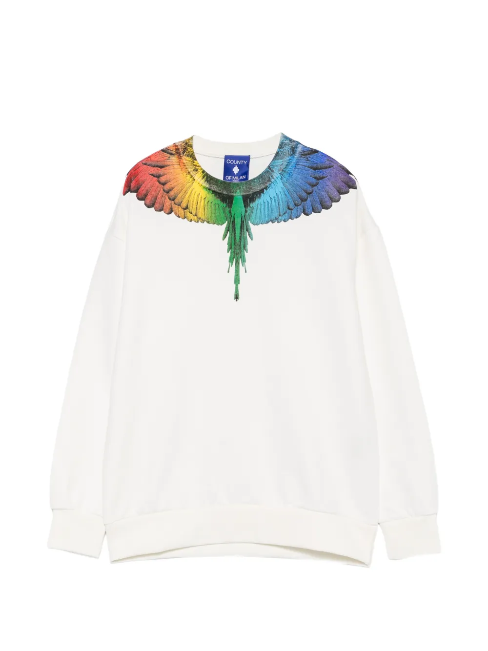 COUNTY OF MILAN KIDS wings-print sweater - Toni neutri