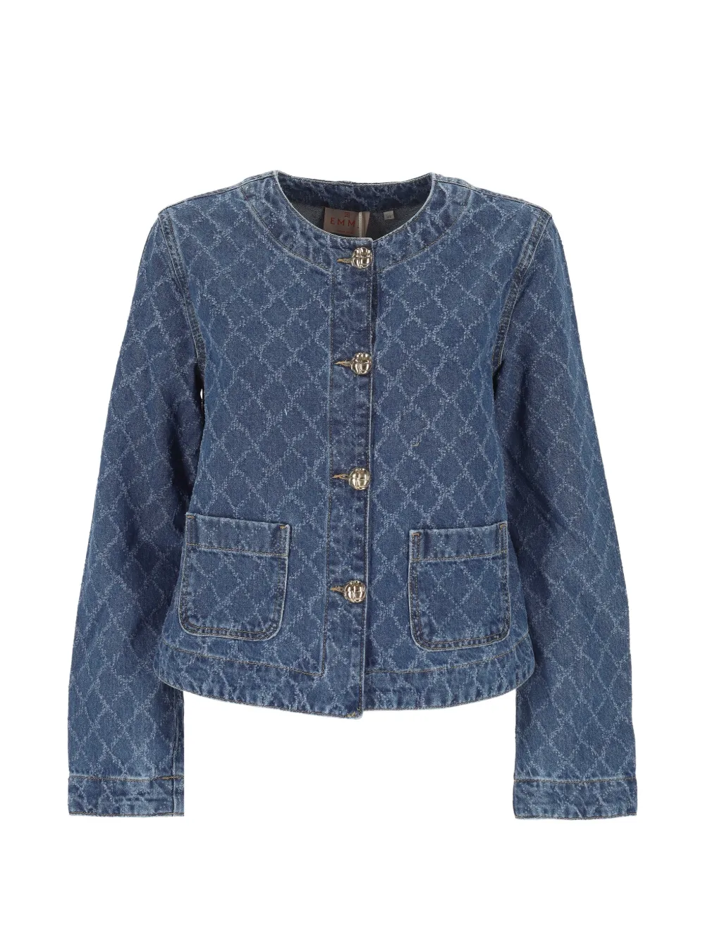 Marella Giacca denim a rombi - Blu