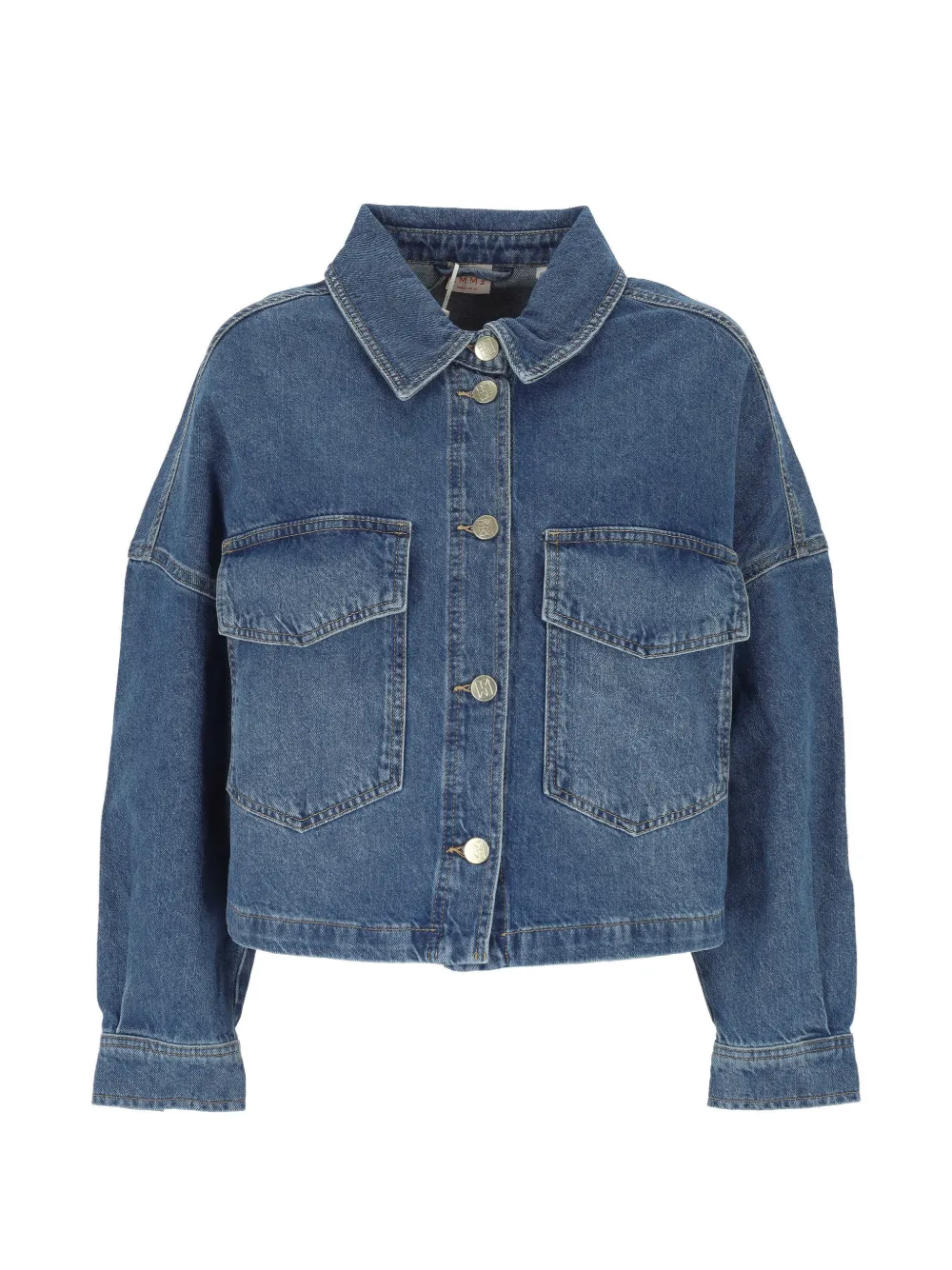 Marella Giacca denim con tasca - Blu
