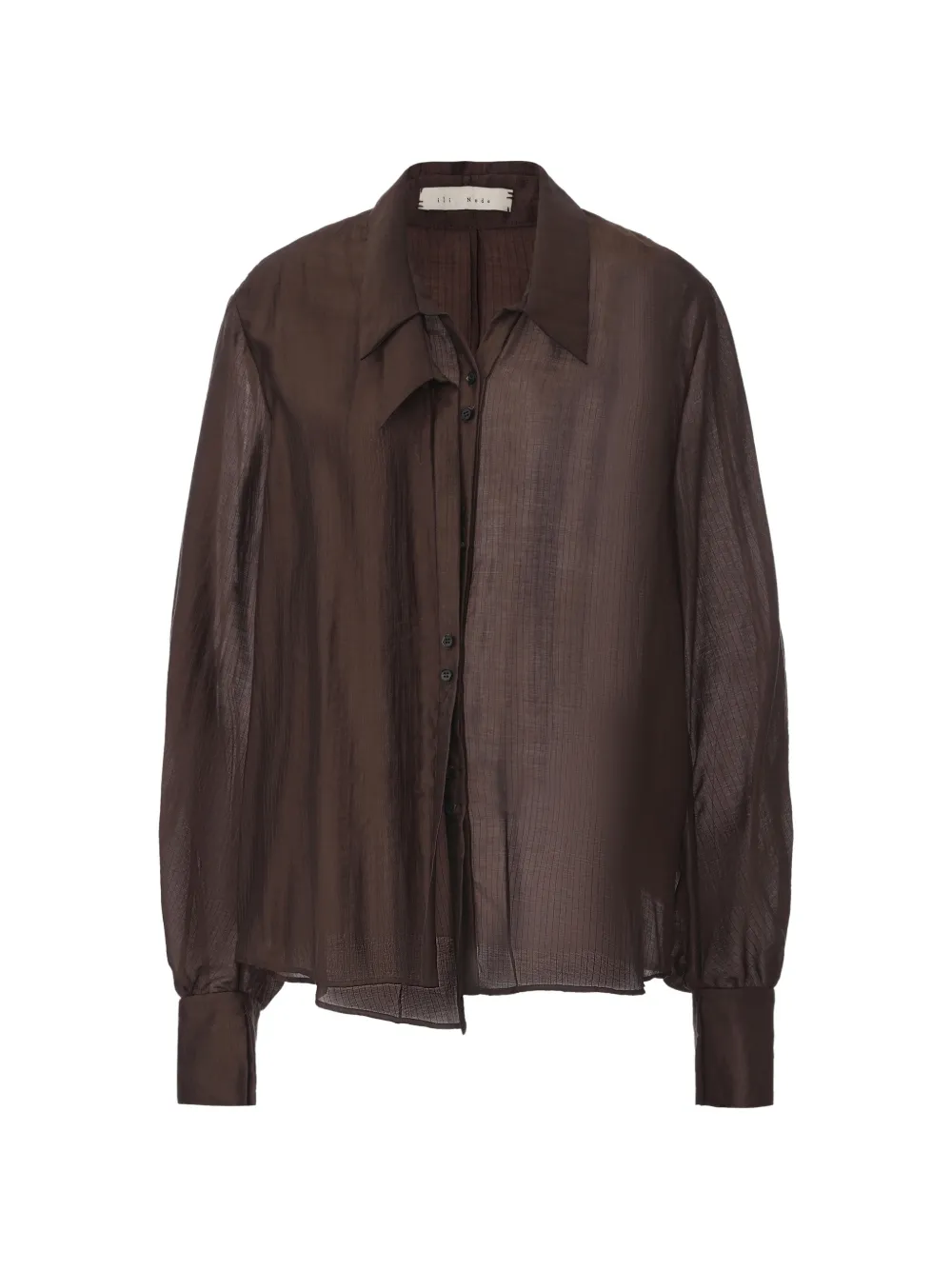 ili node Zephyr sheer jacket - Marrone