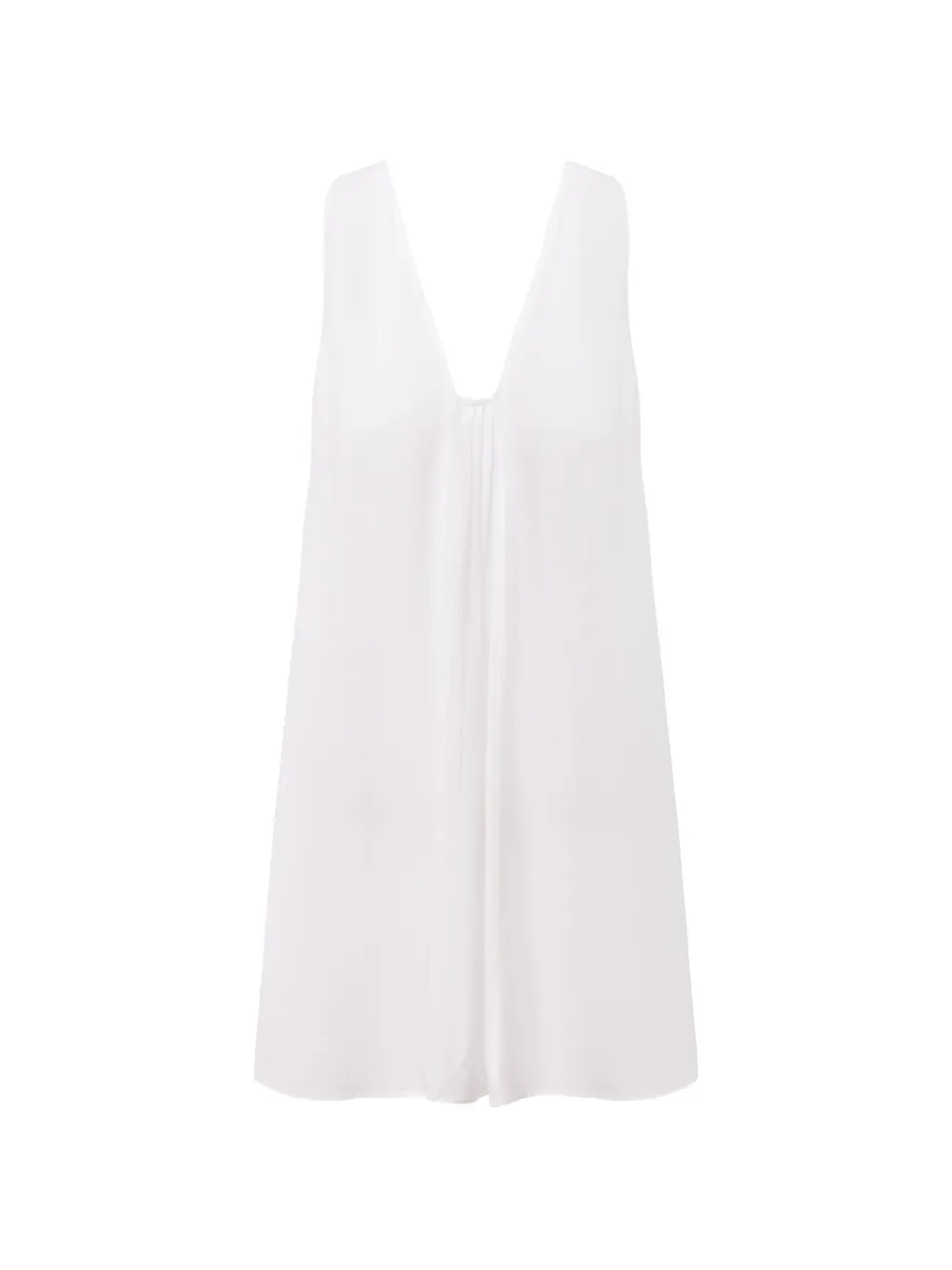 ili node Beryl V-neck mini dress - Bianco