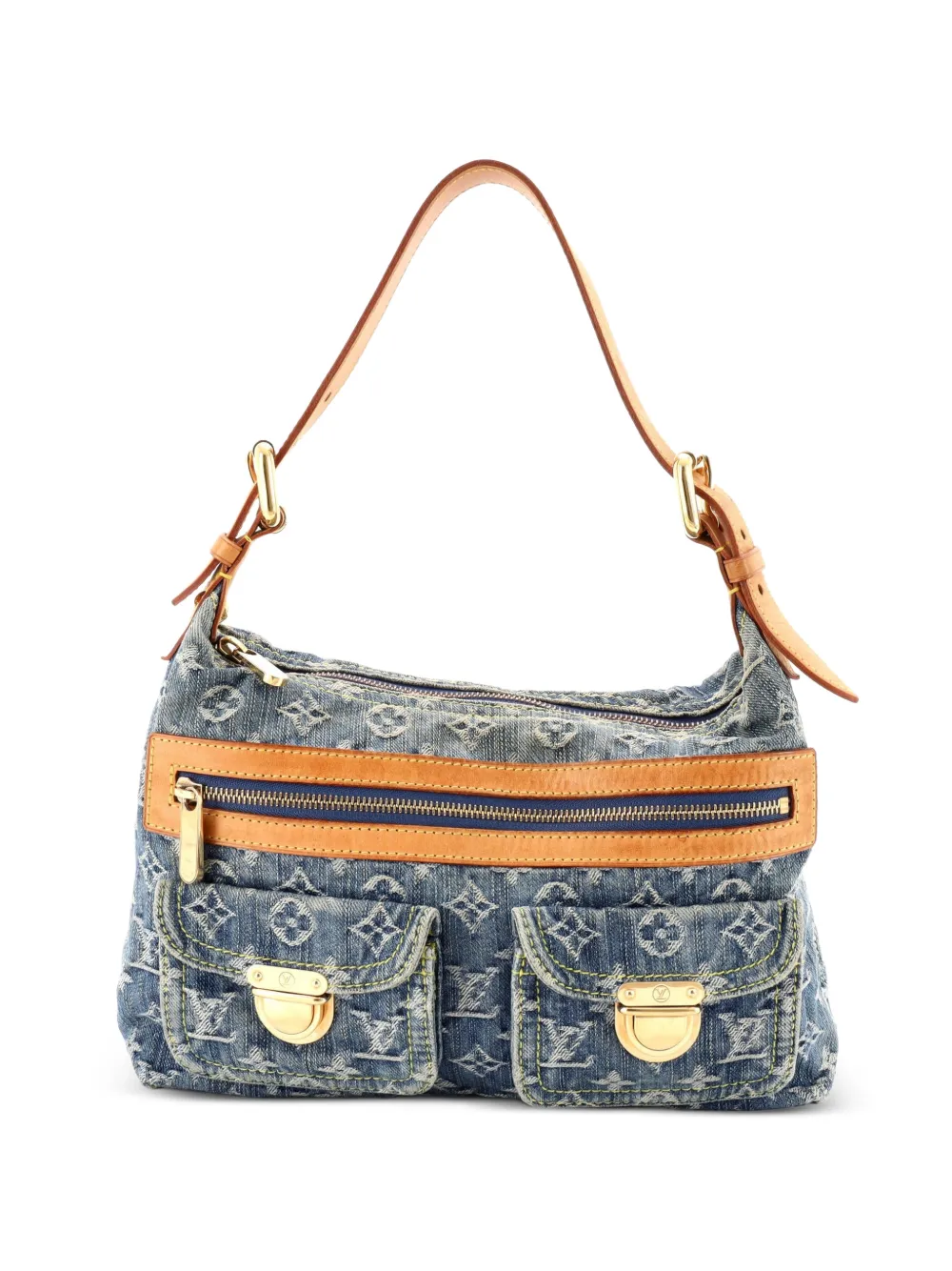 Louis Vuitton Pre-Owned Baggy Denim PM Tasche - Blau