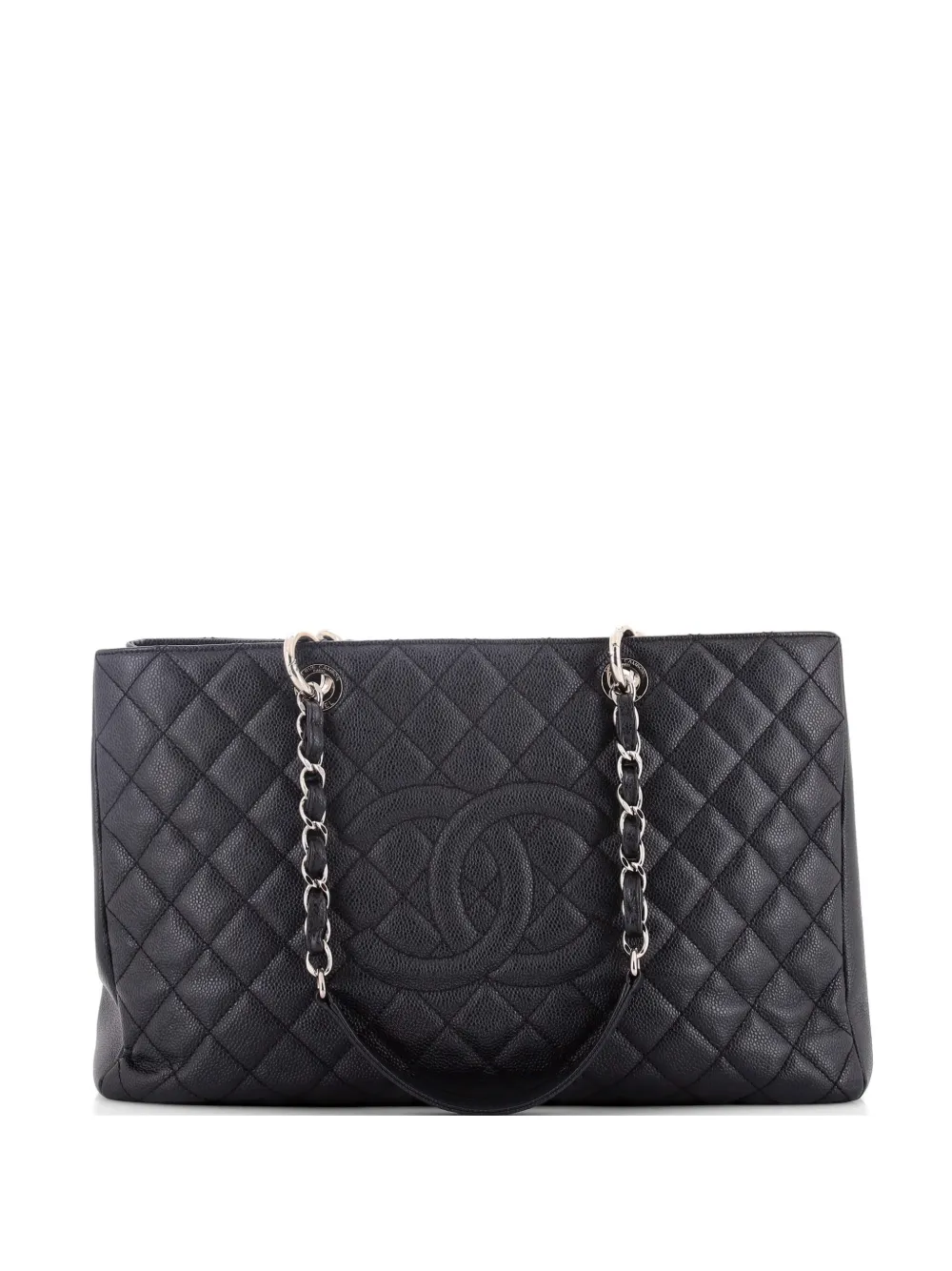 CHANEL Pre-Owned Grand Shopping Quilted Caviar XL tote bag - Nero