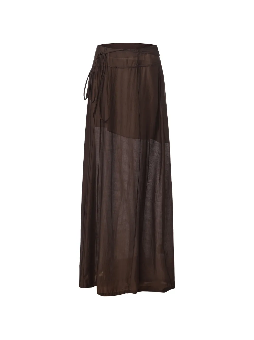 ili node Fallon tie-fastening maxi skirt - Marrone