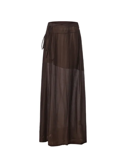 ili node Fallon tie-fastening maxi skirt