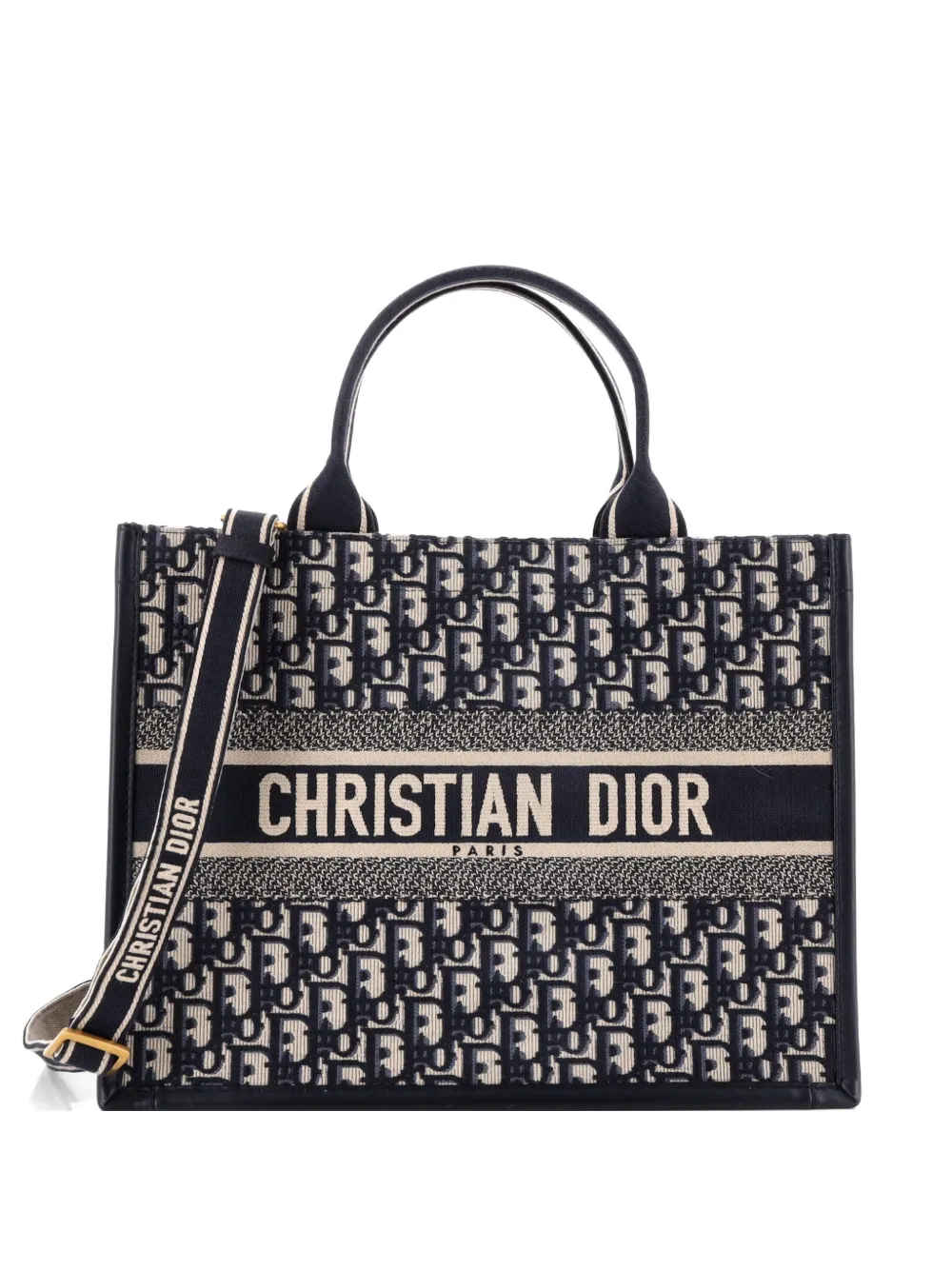 Christian Dior Pre-Owned Book with Strap Oblique Tote Bag aus Canvas - Blau