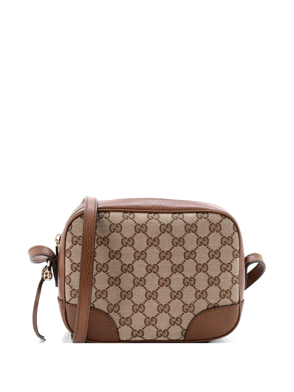 Gucci Pre-Owned Bree Disco GG Canvas with Leather Mini crossbody bag - Marrone