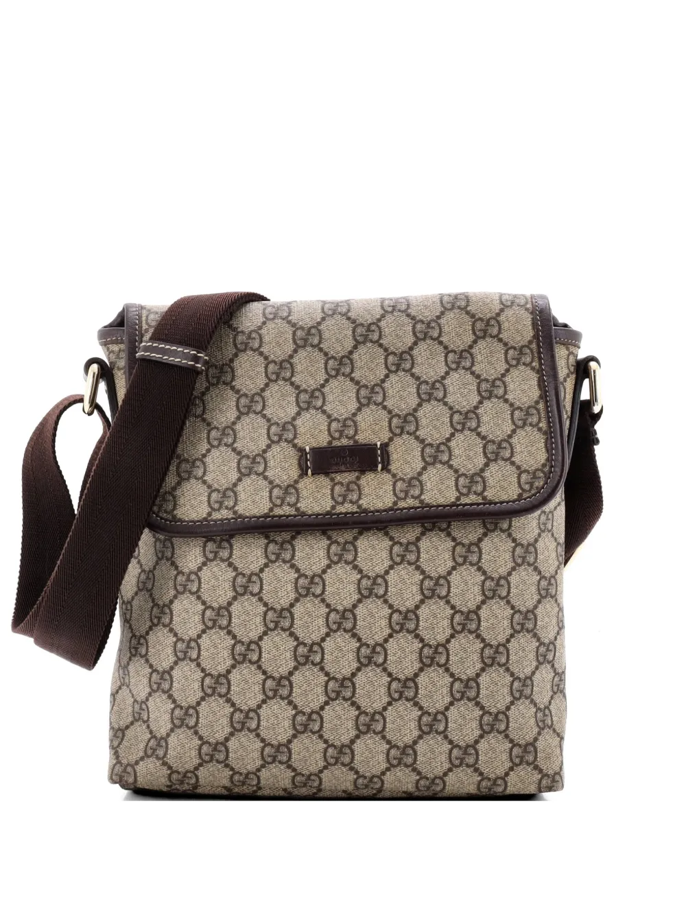 Gucci Pre-Owned Kleine Flap Umhängetasche aus beschichtetem GG-Canvas - Braun